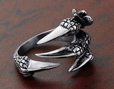 Gothic Dragon Claw Halloween Ring