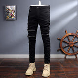 Gothic Streetwear Slim Fit Jeans