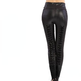 Gothic Lace Up Women Leggings