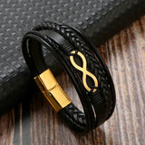 Multi-Layer Men's Leather Bracelet