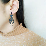 Skeleton Drop Earrings