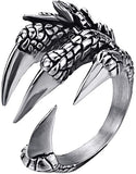 Gothic Dragon Claw Halloween Ring