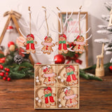 Gingerbread Man Wooden Ornaments