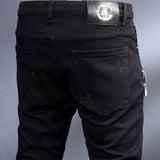 Gothic Streetwear Slim Fit Jeans