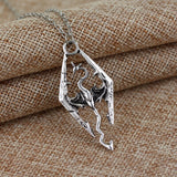 The Elder Scrolls V Dragon Pendant Necklace