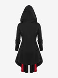 Gothic Hooded Lace Up Women Hoodie