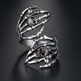 Gothic Hand Skeleton Ring