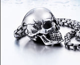 Gothic Super Punk Skull Biker Necklace