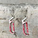 Gothic Bloody Scissors Axe Dangle Earrings