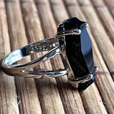 Vintage Punk Gothic Black Ring