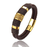 Multilayer Genuine Leather Men Bracelet