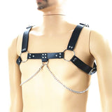 Gothic Mens Body Chest Buckle Harness