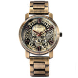 Gothic Vintage Embossed Skull Men Watch