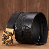 Dragon Cow Skin Genuine Leather Belt