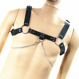 Gothic Mens Body Chest Buckle Harness