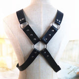 Gothic Mens Body Chest Buckle Harness