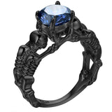 Ghost Evil Skull Skeleton Ring