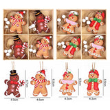 Gingerbread Man Wooden Ornaments