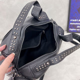 Skull Silver Rivets Bag