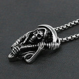 Gothic Men Cloak Grim Reaper Pendants Necklace