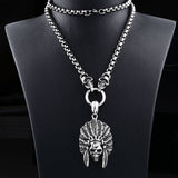 Stainless Steel Skull Men Necklace