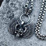 Stainless Steel Skull Men Necklace