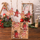 Gingerbread Man Wooden Ornaments