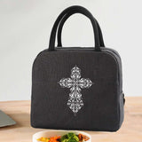 Skull Insulated Zipper Lunch Bag Gothicq