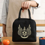 Skull Insulated Zipper Lunch Bag Gothicq