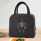 Skull Insulated Zipper Lunch Bag Gothicq