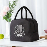 Skull Insulated Zipper Lunch Bag Gothicq