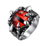 Gothic Dragon Claw Devil Eye Men Ring