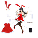 Anime Sakurajima Mai Red Sexy Dress Gothicq