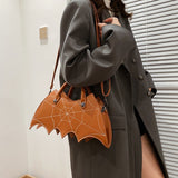 Embroidery Leather Shoulder Bag Gothicq