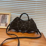 Embroidery Leather Shoulder Bag Gothicq