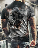 Fashion Summer Horror Skull 3D Print T-Shirt Gothicq