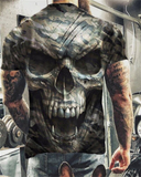 Fashion Summer Horror Skull 3D Print T-Shirt Gothicq