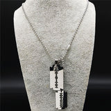 Gothic Blade Razor Pendant Necklaces Gothicq