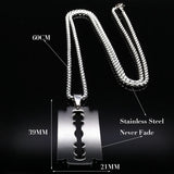 Gothic Blade Razor Pendant Necklaces Gothicq