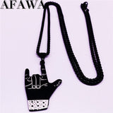 Gothic Blade Razor Pendant Necklaces Gothicq