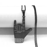 Gothic Blade Razor Pendant Necklaces Gothicq