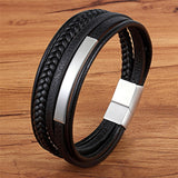 Multi-layer Hand-Woven Men's Bracelet