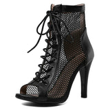 High Heels Hollow Mesh Sandals