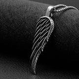 Feather Wing Pendant Punk Necklace