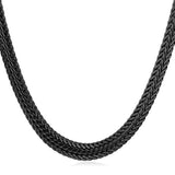 Black Trendy Men Long Chain Necklace