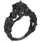 Ghost Evil Skull Skeleton Ring