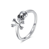 Gothic Skull and Bone Ring