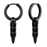 Skull Bullet Drop Earrings