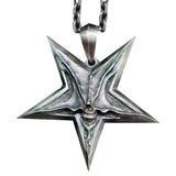 Men Satanic Inverted Pentagram Necklaces