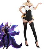 LOL KDA Cosplay Costume Leather Jumpsuit Gothicq